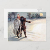 Vintager Viktorianischer Krampus Postkarte (Vorne/Hinten)