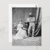 Vintager Viktorianischer Mann mit einem Anzug Postkarte (Vorne/Hinten)