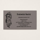 Vintager Viktorianischer Monogramm-Dekorbrief F (Vorderseite)