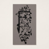 Vintager Viktorianischer Monogramm-Dekorbrief F (Rückseite)