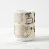 Vintager Viktorianischer niedlicher Aufkleber Kaffeetasse (Mittel)