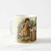 Vintager Viktorianischer OsterOstern Kaffeetasse (Vorderseite Links)