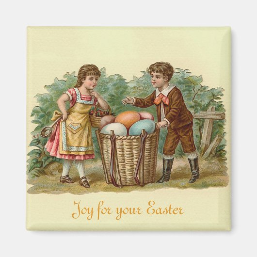 Vintager Viktorianischer OsterOstern Magnet (Vorne)