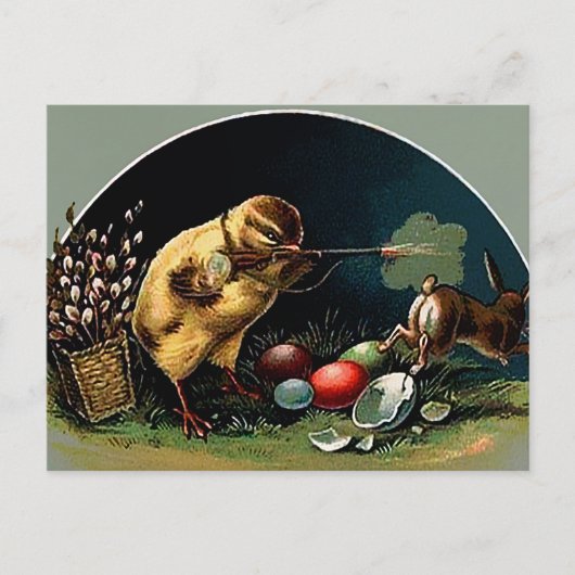 Vintager Viktorianischer OsterOstern Postkarte (Vorderseite)