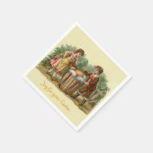 Vintager Viktorianischer OsterOstern Serviette (Ecke)
