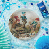 Vintager viktorianischer pappteller (Party)