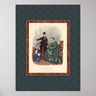 Vintager viktorianischer poster