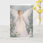 Vintager Viktorianischer Retro Weihnachtsfeiertag Karte (Gelbe Blume)