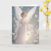 Vintager Viktorianischer Retro Weihnachtsfeiertag Karte (Gelbe Blume)