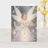 Vintager Viktorianischer Retro Weihnachtsfeiertag Karte (Gelbe Blume)