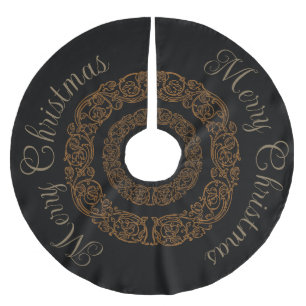 Vintager Viktorianischer romantischer Steampunker  Polyester Weihnachtsbaumdecke