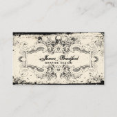 Vintager viktorianischer Schädel Visitenkarte (Vorderseite)