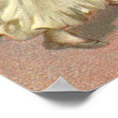 Vintager Viktorianischer Silvester, Uhr um Mittern Poster (Ecke)