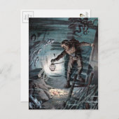 Vintager Viktorianischer Taucher Postkarte (Vorne/Hinten)