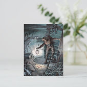 Vintager Viktorianischer Taucher Postkarte (Stehend Vorderseite)