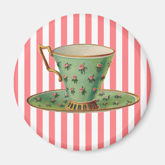 Vintager Viktorianischer Teecup Magnet