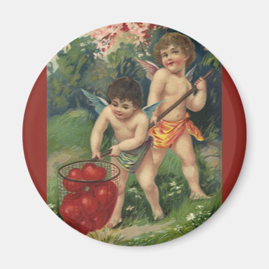 Vintager Viktorianischer Valentinstag, Angebot der Magnet (Vorne)
