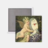 Vintager Viktorianischer Valentinstag, Angel Liebe Magnet (Vorderseite/Rückseite)