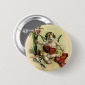 Vintager Viktorianischer Valentinstag Angel Seamst Button (Vorne & Hinten)