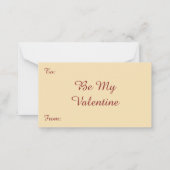 Vintager Viktorianischer Valentinstag Angel Seamst Mitteilungskarte (Rückseite)