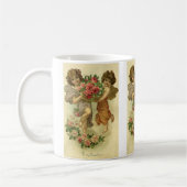 Vintager Viktorianischer Valentinstag, Angels Rose Kaffeetasse (Links)