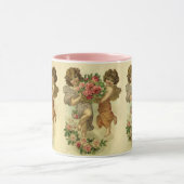 Vintager Viktorianischer Valentinstag, Angels Rose Tasse (Zentrum)