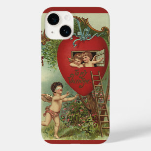 Vintager Viktorianischer Valentinstag Cherubs Tree Case-Mate iPhone Hülle