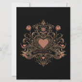 Vintager, Viktorianischer Valentinstag Feiertagskarte (Vorderseite)