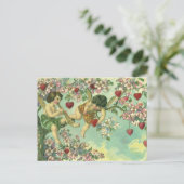 Vintager Viktorianischer Valentinstag Feiertagspostkarte (Stehend Vorderseite)