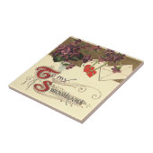 Vintager Viktorianischer Valentinstag für meinen L Fliese (Seite)