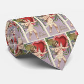 Vintager Viktorianischer Valentinstag Herzklopfen Krawatte (Gerollt)