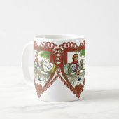 Vintager Viktorianischer Valentinstag, Junge im He Kaffeetasse (Vorderseite Links)