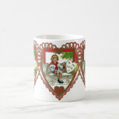 Vintager Viktorianischer Valentinstag, Junge im He Kaffeetasse (Mittel)