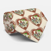 Vintager Viktorianischer Valentinstag, Junge im He Krawatte (Gerollt)