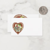 Vintager Viktorianischer Valentinstag, Junge im He Mitteilungskarte (Vorderseite/Rückseite Beispiel)