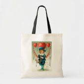 Vintager Viktorianischer Valentinstag, Junge mit H Tragetasche (Vorne)