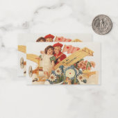 Vintager Viktorianischer Valentinstag, Kinder im F Mitteilungskarte (Vorderseite/Rückseite Beispiel)