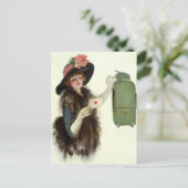 Vintager Viktorianischer Valentinstag Liebe Feiertagspostkarte (Stehend Vorderseite)