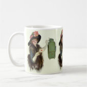 Vintager Viktorianischer Valentinstag Liebe Kaffeetasse (Links)
