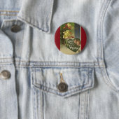 Vintager Viktorianischer Valentinstag, Mädchen und Button (Beispiel)