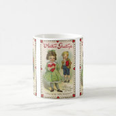 Vintager Viktorianischer Valentinstag, schüchterne Kaffeetasse (Mittel)