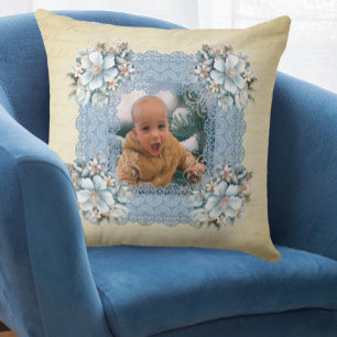 Vintager Viktorianischer verblasster Foto-Speicher Kissen