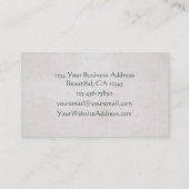 Vintager Viktorianischer Wal Visitenkarte (Rückseite)