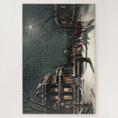 Vintager Viktorianischer Weihnachtsabend Puzzle (Vertikal)