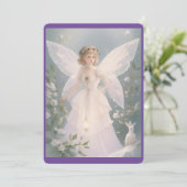 Vintager Viktorianischer Weihnachtsgel Feiertagskarte (Stehend Vorderseite)