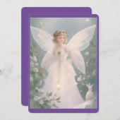 Vintager Viktorianischer Weihnachtsgel Feiertagskarte (Vorne/Hinten)