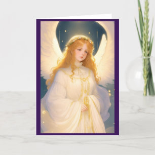 Vintager Viktorianischer Weihnachtsgel Feiertagskarte