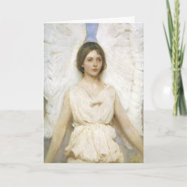 Vintager Viktorianischer Weihnachtsgel von Abbott  Feiertagskarte