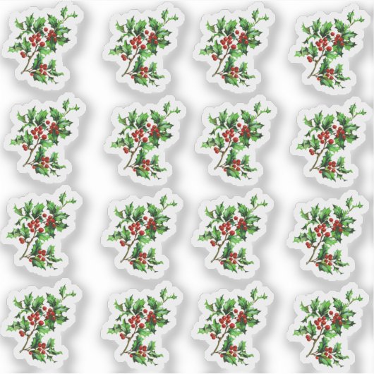 Vintager Viktorianischer Weihnachtskalender Umschl Aufkleber (Vorderseite)