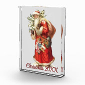 Vintager Viktorianischer Weihnachtsmann Fotoblock (Rechts)